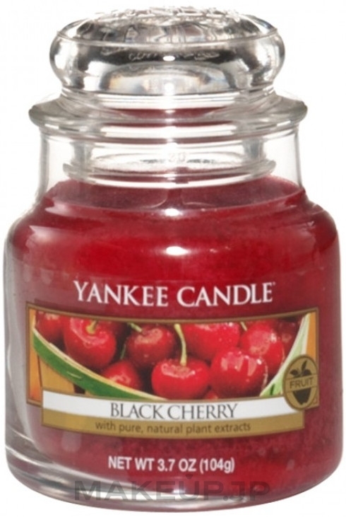 Black Cherry Scented Candle in Jar - Yankee Candle Scented Votive Black Cherry — photo 104 g