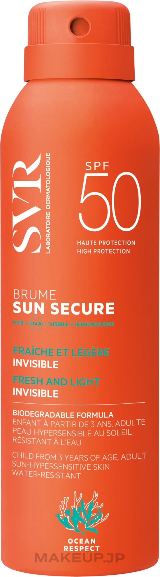 Sun Spray - SVR Sun Secure Biodegradable SPF 50 — photo 200 ml