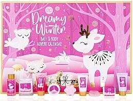 Fragrances, Perfumes, Cosmetics Advent Calendar Set, 24 products - Accentra Dreamy Winter Bath & Body Advent Calendar