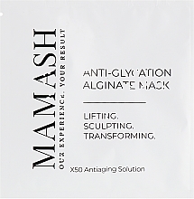 Fragrances, Perfumes, Cosmetics Anti-Aging Alginate Face Mask with Anti-Glycation Complex - Mamash Anti-Glycation Alginate Mask