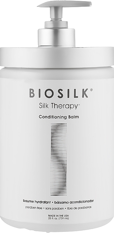 After Perm Conditioning Hair Balm - Biosilk Silk Therapy Conditioning Balm — photo N2