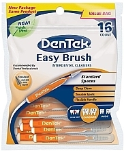 Brush Interdental Cleaners Standart Spaces - DenTek Easy Brush Interdental Cleaners Standart Spaces — photo N1