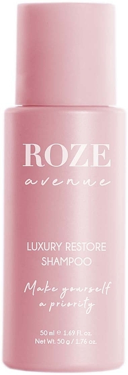 Luxurious regenerating hair shampoo - Roze Avenue Luxury Restore Shampoo Travel Size — photo N1