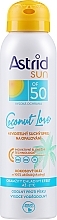 Fragrances, Perfumes, Cosmetics Dry Sun Spray SPF 50 - Astrid Dry Sun Spray Coconut Love SPF50