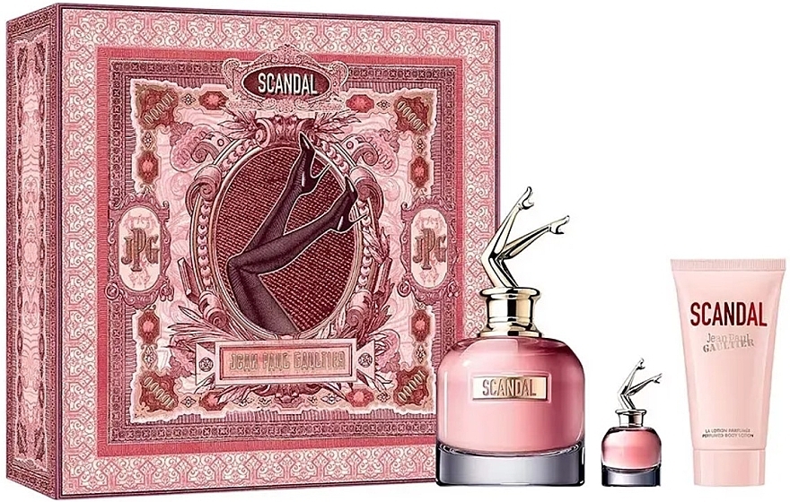 Jean Paul Gaultier Scandal - Set (edp/80ml + edp/mini/6ml + b/lot/75ml) — photo N1