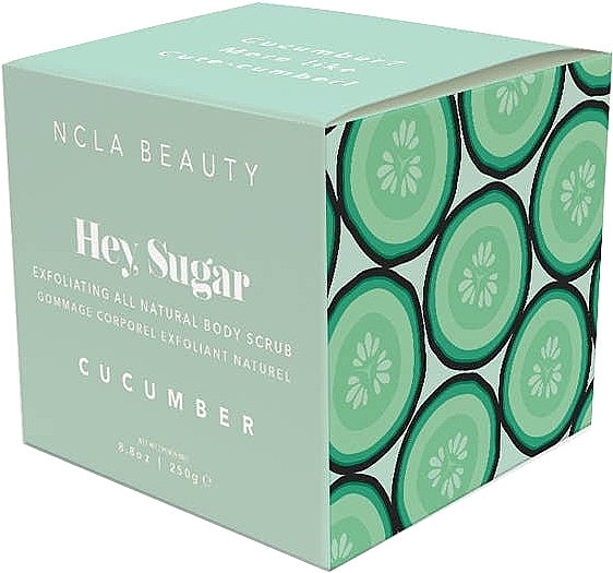 Cucumber Body Scrub - NCLA Beauty Hey, Sugar Cucumber Body Scrub — photo N4