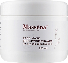 Fragrances, Perfumes, Cosmetics Tripeptide Face Mask for Dry & Sensitive Skin - Massena Face Mask Steam Tripeptide Syn-Ake For Dry And Sensitive Skin