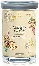 Scented Candle in Glass 'Banoffee Waffle', 2 wicks - Yankee Candle Singnature — photo N9