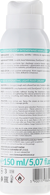 Foot Cream - Farmona Professional Nivelazione Intensive Hydrating Light Foot Cream — photo N2