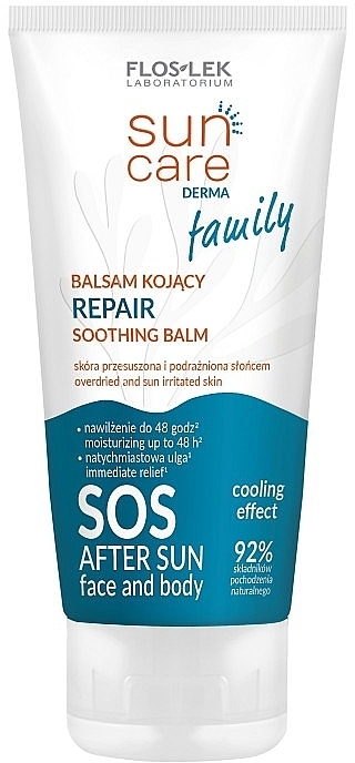 Soothing After Sun Balm - Floslek Sun Care Derma SOS After Sun Face And Body Repair Shoothing Balm — photo N1