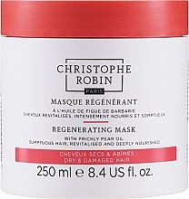 Fragrances, Perfumes, Cosmetics Repair Hair Mask - Christophe Robin Regenerating Mask With Rare Prickly Pear Seed Oil