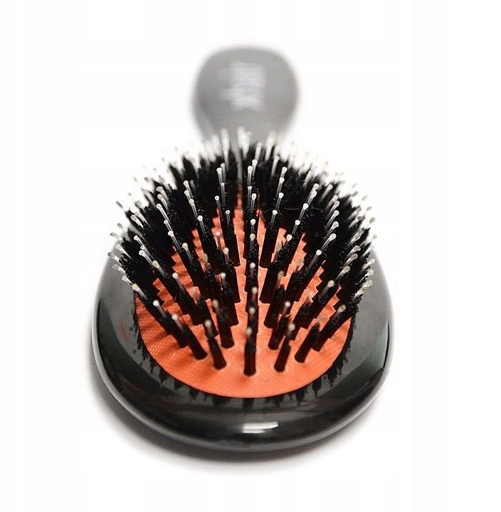 Hair Brush, 22 x 7 cm, with natural boar bristles, black - Xhair — photo N4