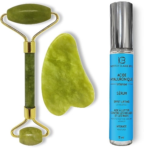 Set - Institut Claude Bell Acid Hyaluronic Intense (roller + gouaches/craper + serum/15ml) — photo N2