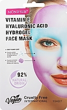 Fragrances, Perfumes, Cosmetics Face Sheet Mask with Hyaluronic Acid & Vitamin E - Mond'Sub Vitamin E Hyaluronic Acid Hydrogel Face Mask