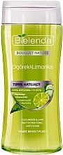 Fragrances, Perfumes, Cosmetics Mattifying Tonic "Cucumber & Lime" - Bielenda Cucumber and lime Matting Tonic