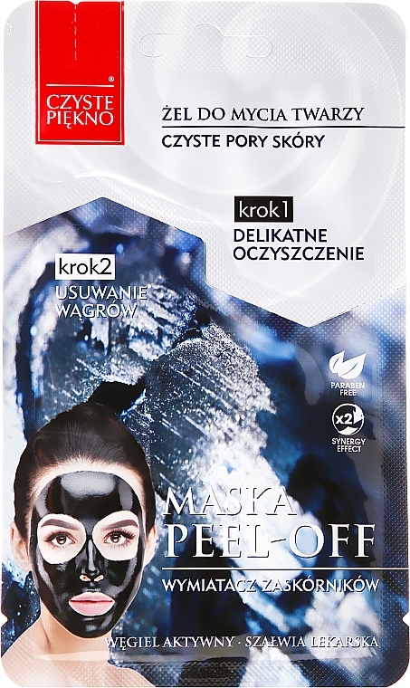 Face Mask ‘Wash Gel + Exfoliating Mask’ - Czyste Piekno Peel Off Mask — photo N1