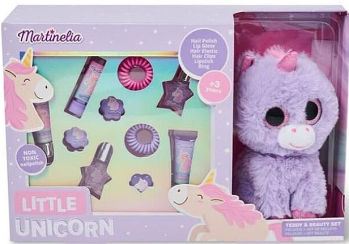 Cosmetics Set for Girls - Martinelia Little Unicorn Teddy & Beauty Set — photo N1