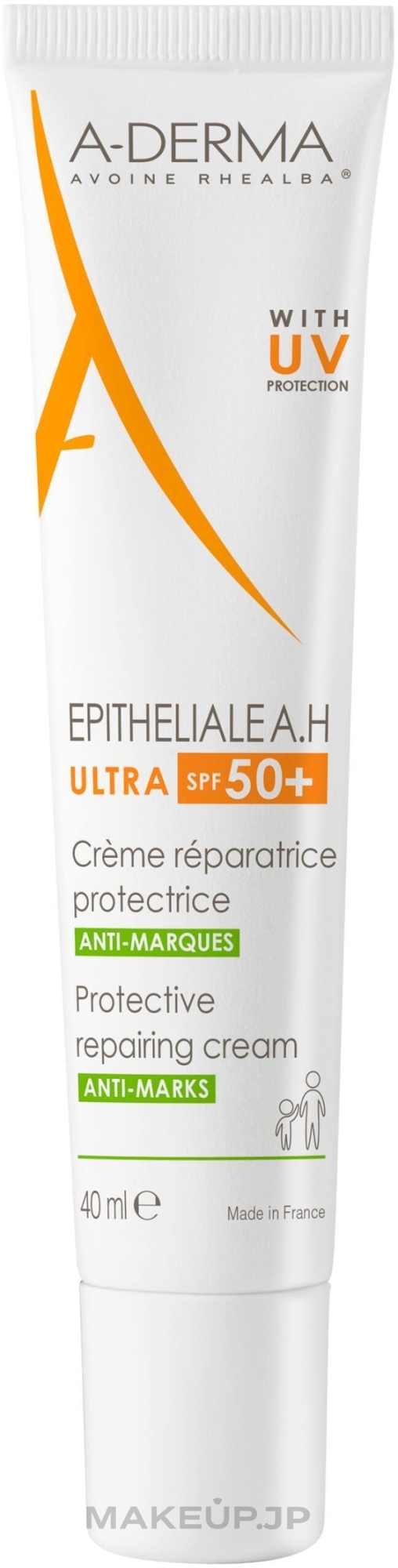 Repairing Cream - A-Derma Epitheliale A.H Ultra SPF50 Protective Repairing Cream — photo 40 ml