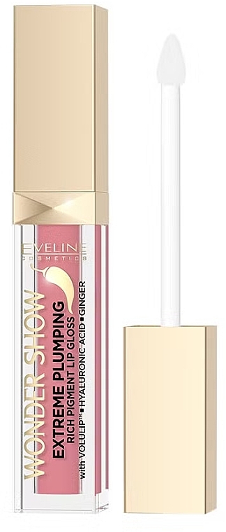 Lip Gloss Plumper - Eveline Cosmetics Wonder Show Extreme Plumping Rich Pigment Lip Gloss — photo N1