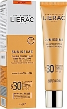 Sun Toning Fluid for Face SPF30 - Lierac Sunissime Energizing Protective Fluid Global Anti-Aging — photo N2