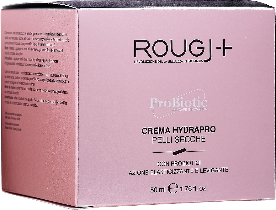 Face Cream for Dry Skin - Rougj+ ProBiotic Crema Hydrapro — photo N1