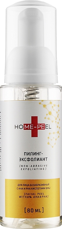 Non-Abrasive Face Peeling Exfoliant with 8% AHA & PHA - Home-Peel Non-Abrasive Exfoliant — photo N1