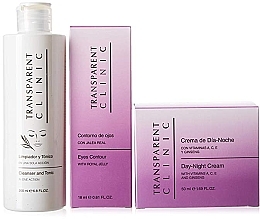 Fragrances, Perfumes, Cosmetics Set - Transparent Clinic "Day & Night" (f/cleancer/200ml + eye/cream/18ml + f/cream/50ml)