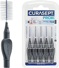 Fragrances, Perfumes, Cosmetics Interdental Brushes 3.3 mm, 5 pcs, anthracite - Curaprox Curasept Proxi Treatment T33 Antracite