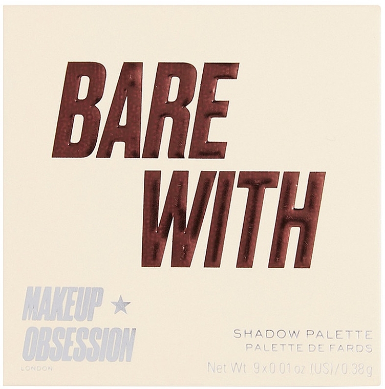 Eyeshadow Palette - Makeup Obsession Bare With Shadow Palette — photo N1