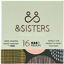 Fragrances, Perfumes, Cosmetics Tampons, 16 pcs - &Sisters Naked Tampons Medium