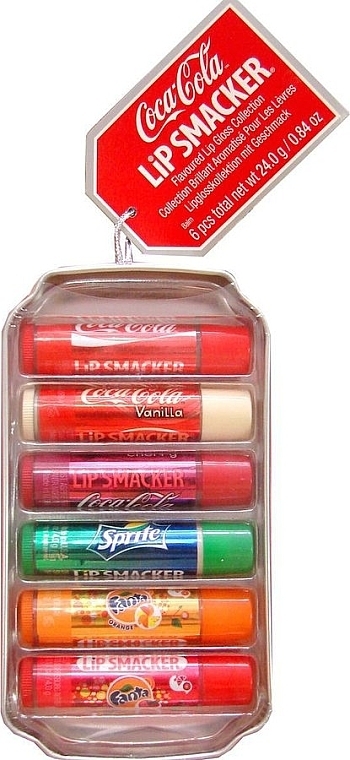 Lip Balm Set - Lip Smacker Coca-Cola Flavored Lip Gloss Collection (balm/6x4g) — photo N2