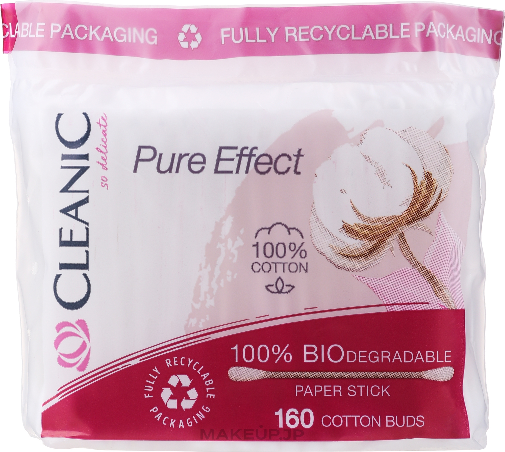 Pure Effect Cotton Buds - Cleanic Pure Effect — photo 160 ЊВ.