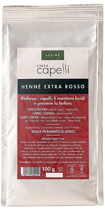 Hair Henna - Solime Capelli Henne Extra Rosso — photo N1