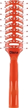 Fragrances, Perfumes, Cosmetics Rectangular Air Hair Brush, orange - Disna Pharma