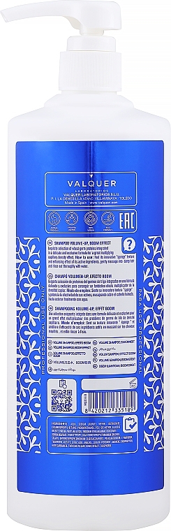 Volume Shampoo - Valquer Shampoo Volume-Up Boom Effect — photo N4