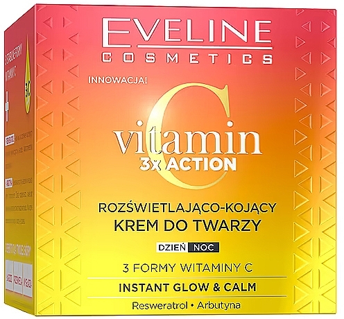 Brightening & Soothing Face Cream - Eveline Cosmetics Vitamin C 3x Action — photo N2