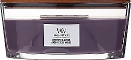 Fragrances, Perfumes, Cosmetics Scented Candle in Glass - Woodwick Ellipse Candle Amethyst & Amber