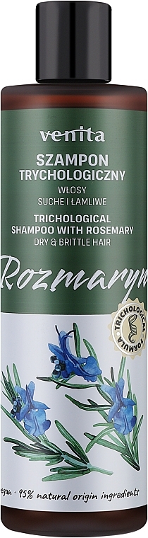 Trichological Rosemary Shampoo for Dry & Brittle Hair - Venita Shampoo With Rosemary — photo N1