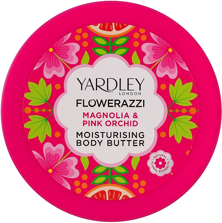 Body Butter - Yardley Flowerazzi Magnolia & Pink Orchid Moisturising Body Butter — photo N1