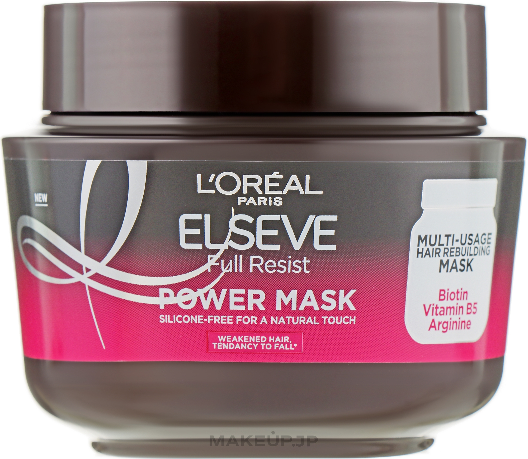 Strengthening Mask for Weak Hair - L'Oreal Paris Elseve Full Resist Power Mask — photo 300 ml