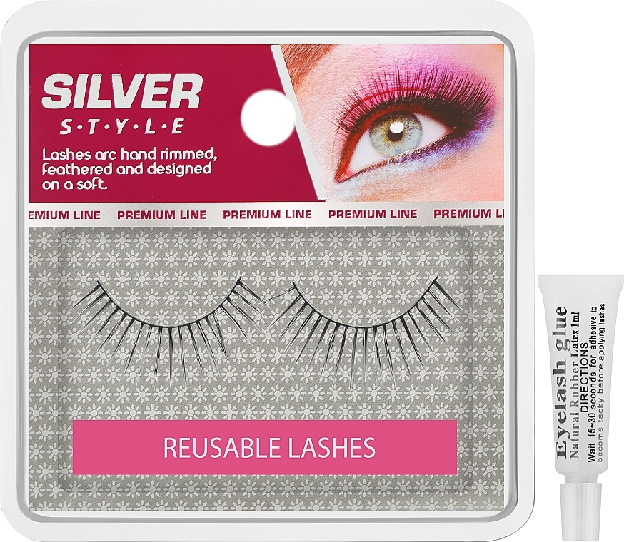 Fluffy False Lashes, FR 114 - Silver Style Eyelashes — photo N1