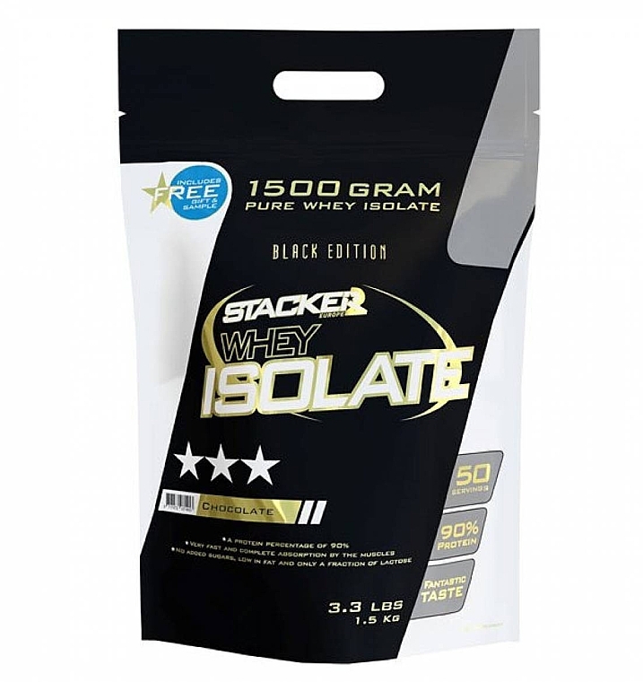 Chocolate Whey Protein Isolate - Stacker2 Europe Whey Isolate Chocolate — photo N1