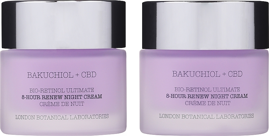 Set - London Botanical Laboratories Bakuchiol+CBD Bio-Retinol Ultimate 8-Hour Renew Night Cream (cr/50ml + c/50ml) — photo N1