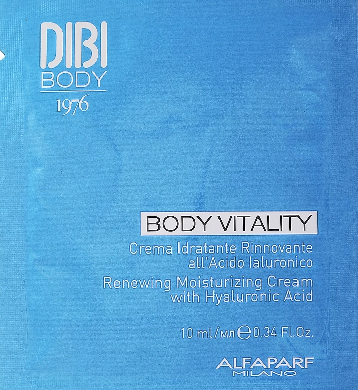 GIFT! Moisturizing Body Cream with Hyaluronic Acid - DIBI Milano Body Vitality Renewing Moisturising Cream with Hyaluronic Acid (sample) — photo N1