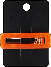 Rectangular Hair Clip, orange - Lolita Accessories — photo N1