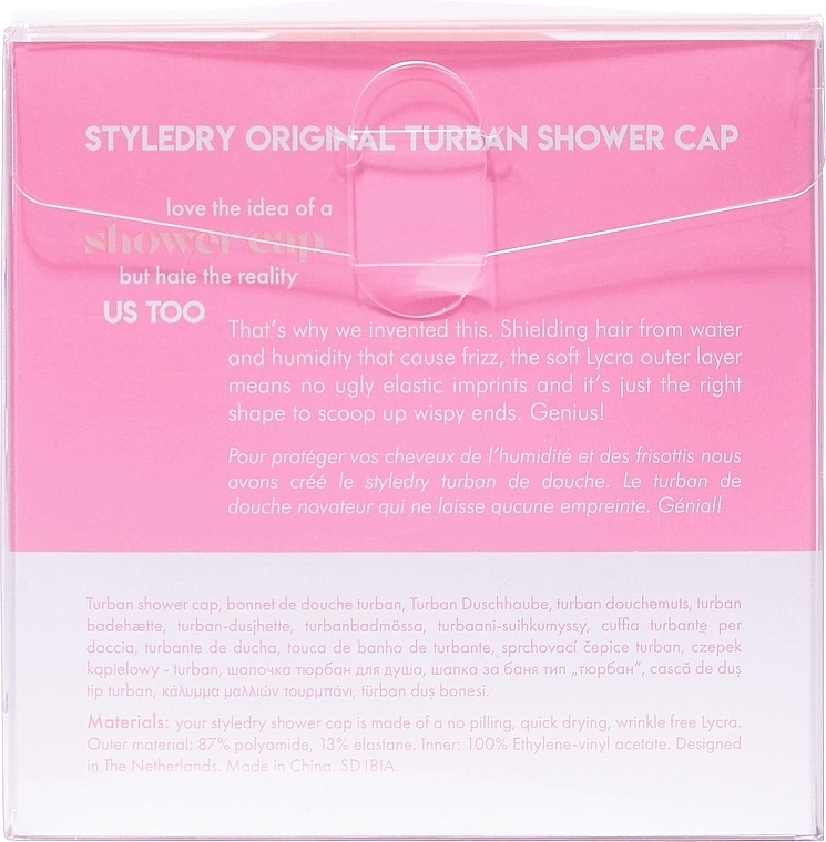 Shower Cap, pink - Styledry Shower Cap Cotton Candy — photo N3
