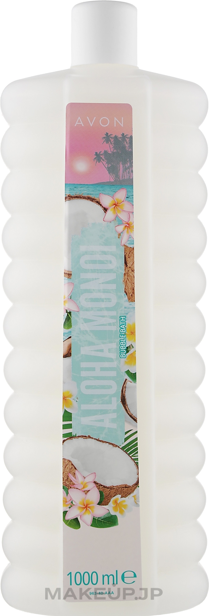 Coconut & Tahiti Flower Bath Foam - Avon Aloha Monoi Bubble Bath — photo 1000 ml