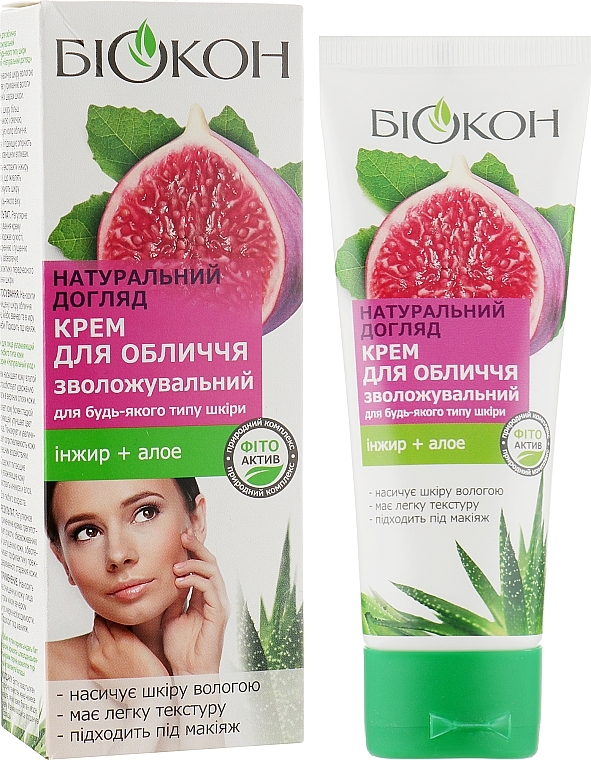 Fig + Aloe Face Cream - Biokon Natural Care — photo N1