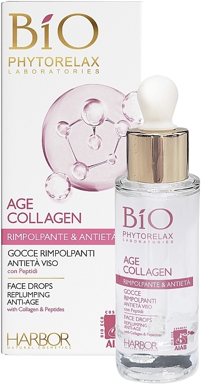 Anti-Aging Face Cream - Phytorelax Laboratories Organic Age Collagen Plumping Face Drops — photo N1