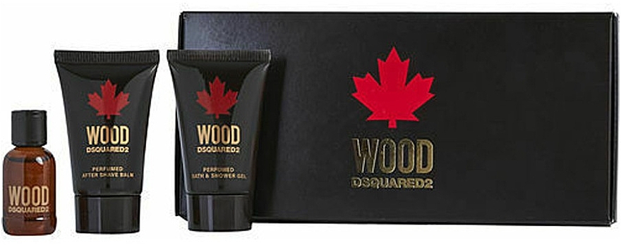 Dsquared2 Wood Pour Homme - Set (edt/mini/5ml + sh/gel/mini/25ml + after/sh/b/mini/25ml) — photo N1